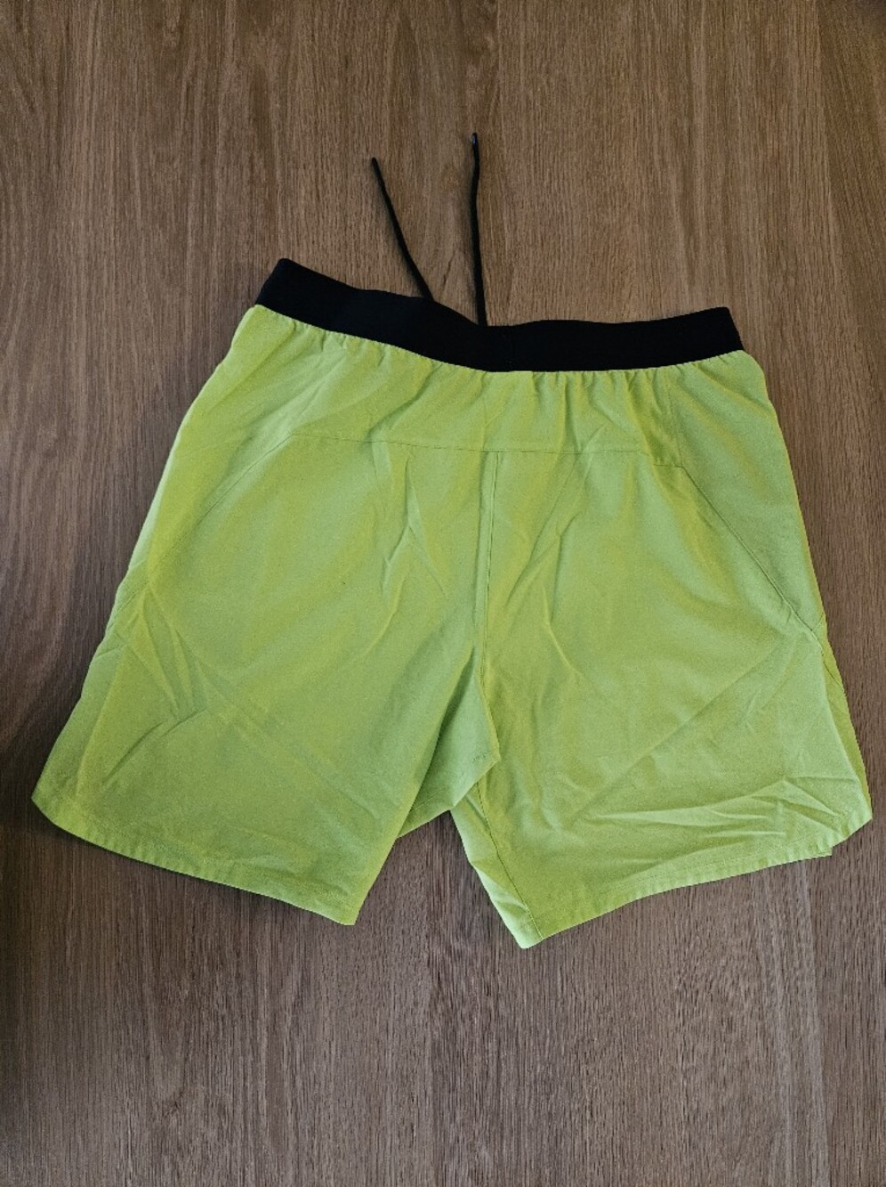 Hi-Vis Neon Yellow Running Shorts - Picture 5 of 6